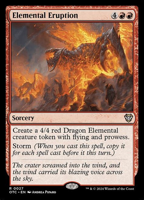 4/4 elemental token|Elemental Eruption {4} {R} {R} .